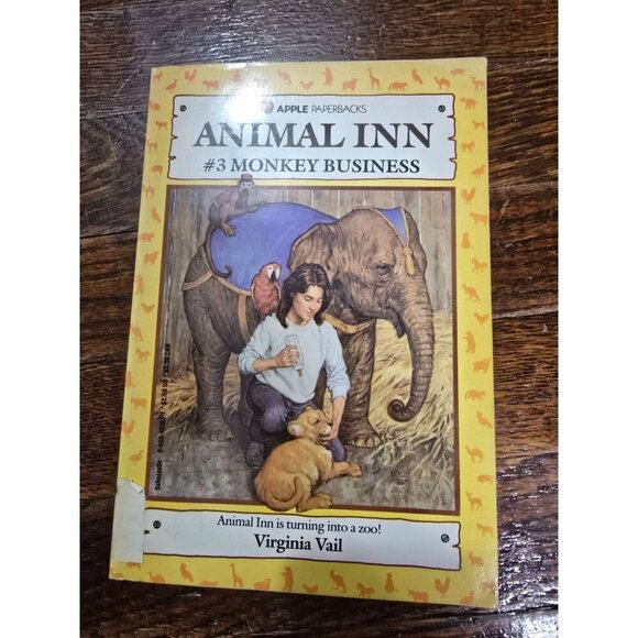 Vintage Animal Inn #3 Monkey Business by Virginia Vail Paperback Book - Picture 7 of 7